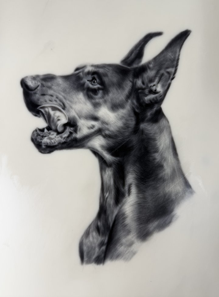 Dobermann Tattoo Realismus